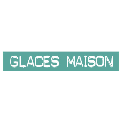 STICKER satiné L60 H10 cm "GLACES MAISON"