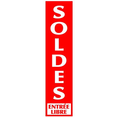 Affiche "SOLDES" L40 H165