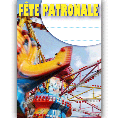 Panneau "Fête patronale" L100 H140 cm