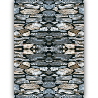 Panneau "Mur de pierres" L100 H140 cm