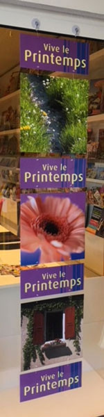7 cartons "Le Printemps" L34 H150 cm