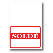 Paquet de 1000 étiquettes papier "SOLDE" L70 H100 mm