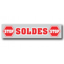 Affiche "SOLDES"  L115 H30 cm