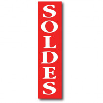 Affiche "SOLDES" L20  H82 cm
