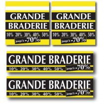 Kit  "Grande braderie" 2x L40 H40 et 2x L80 H20 cm