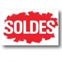 Affiche "SOLDES" L80 H50 cm