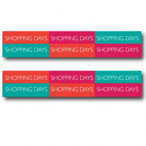 2 affiches  SHOPPING DAYS  L70 H13cm