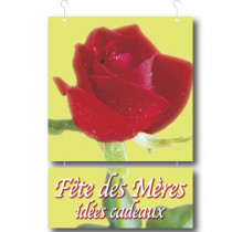 2 cartons "Fête des Mères - Idées cadeaux" L34 H52 cm
