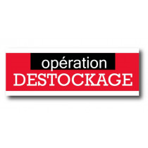 Affiche "OPERATION DESTOCKAGE" XXL L300 H102 cm