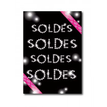 Affiche XXL SOLDES D'HIVER  L120 H170cm