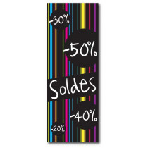 Affiche papier SOLDES D'HIVER  L42 H115cm