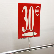 Panneau polypro "30€" L17,5 H24,5 cm