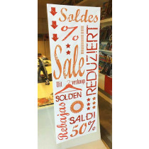 Poster SALE,SOLDES,SOLDEN L42 H115cm 