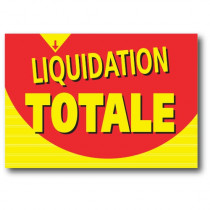 Affiche "LIQUIDATION TOTALE" L120 H85 cm 