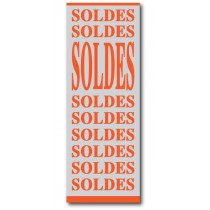 Affiche "SOLDES" L60 H165 cm