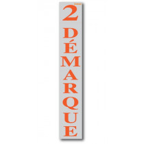 Affiche "2ème DEMARQUE" L28 H168 cm