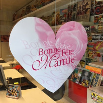 Carton "Bonne Fête Mamie" L48 H46 cm