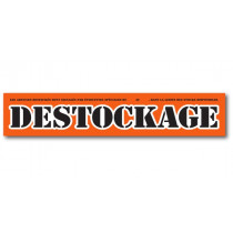 Affiche "DESTOCKAGE " L165 H30 cm