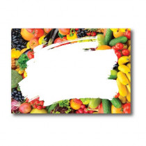 Paquet de 100 étiquettes carton FRUITS ET LEGUMES L100 H70 mm