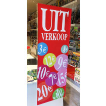 Poster  "UITVERKOOP" L42 H115cm