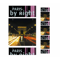 Cartons "PARIS by night" L34 H174 cm