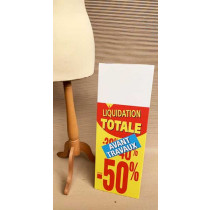 Panneau rigide LIQUIDATION TOTALE -50% Avant Travaux L30 H80 cm avec chevalet arriere