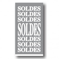 Affiche "SOLDES SOLDES SOLDES..." L40 H73 cm