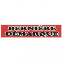 Affiche "DERNIÈRE DÉMARQUE" fluo L115 H25 cm