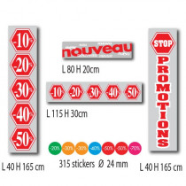 KIT de 4 affiches PROMOTIONS