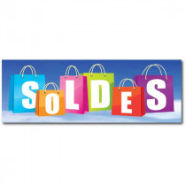 Affiche "SOLDES" L80 H30cm