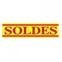 Affiche "SOLDES" L60 H16 cm